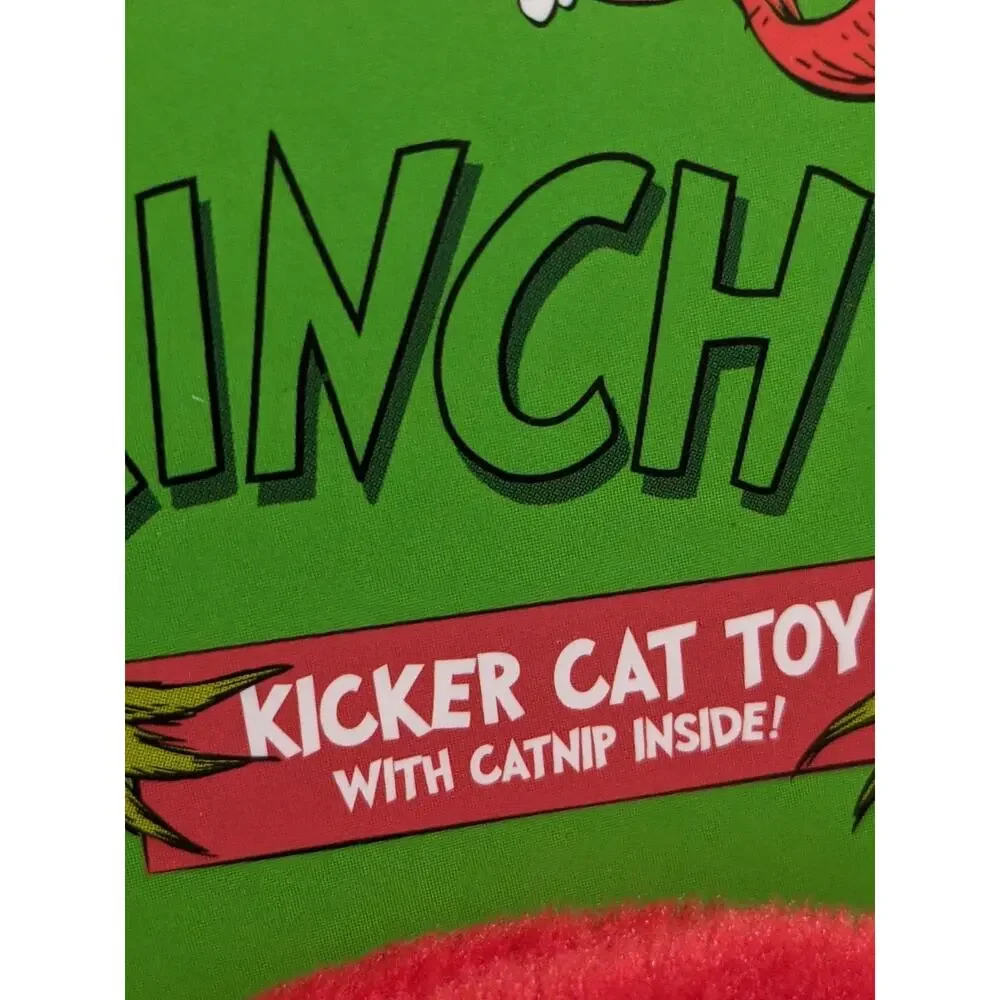 Dr.Suess The Grinch Who Stole Christmas Kicker Cat Toy with Catnip Inside